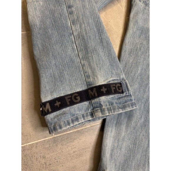 Vintage Marithe Francois Girbaud Men 34x33 Jeans Y2K Hip Hop Baggy Strap MFG - Picture 11 of 14